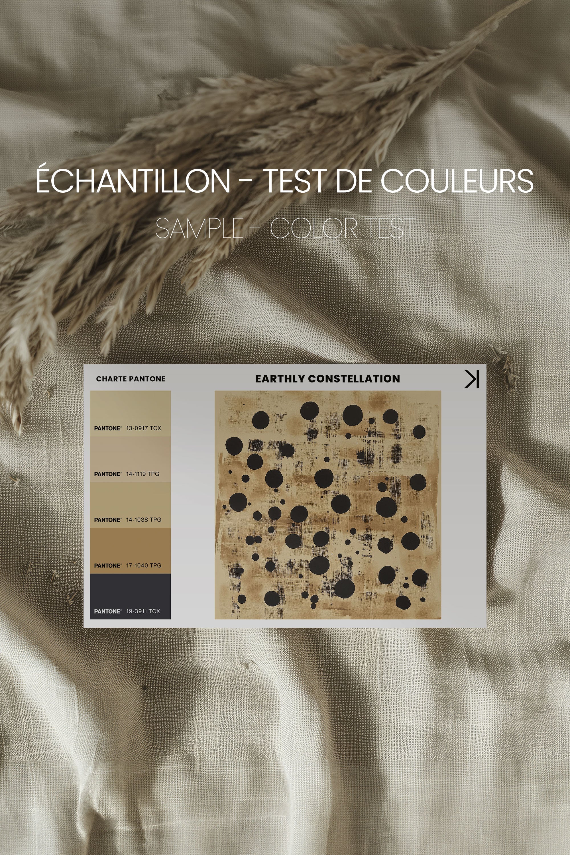 EARTHLY CONSTELLATION, Oeuvre sur toile étirée