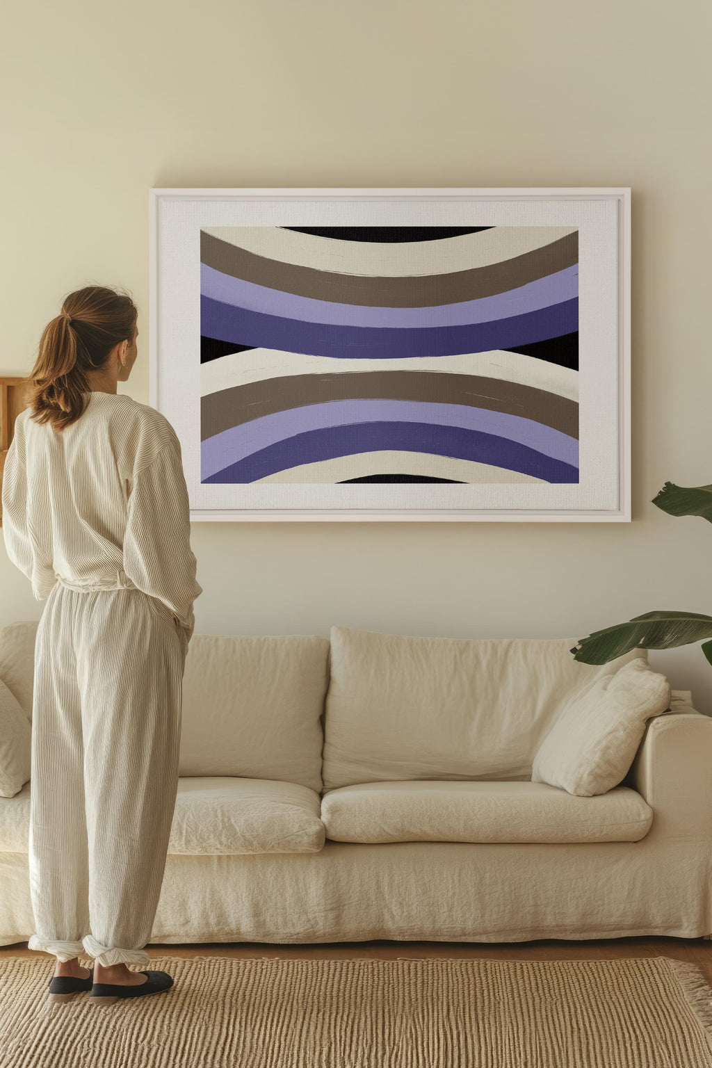 FLOW OF SHADES, Oeuvre sur toile étirée
