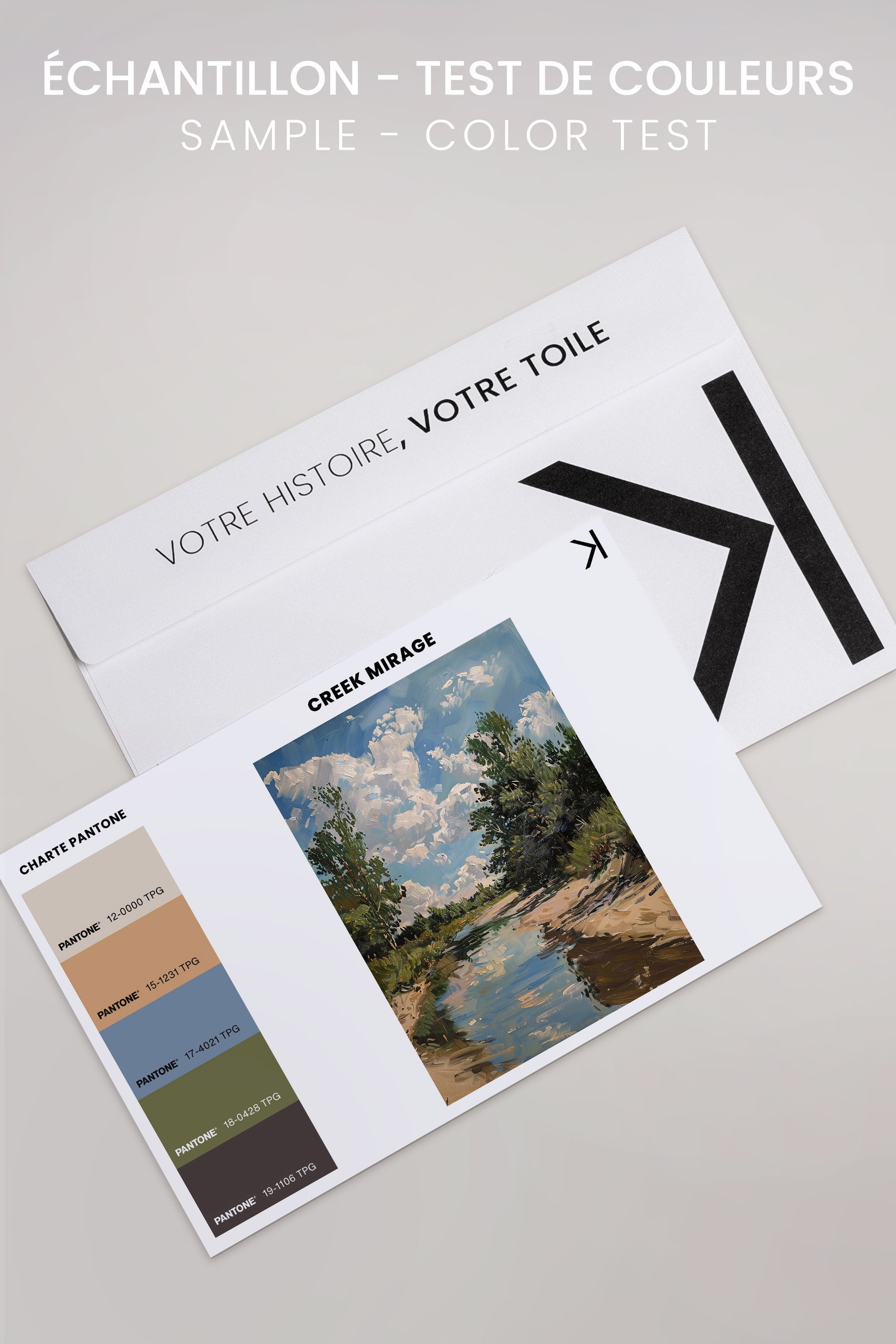 CREEK MIRAGE, Oeuvre sur toile étirée