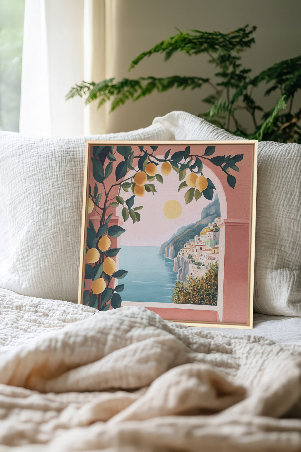 LIMONADE ROSE, Oeuvre sur toile étirée