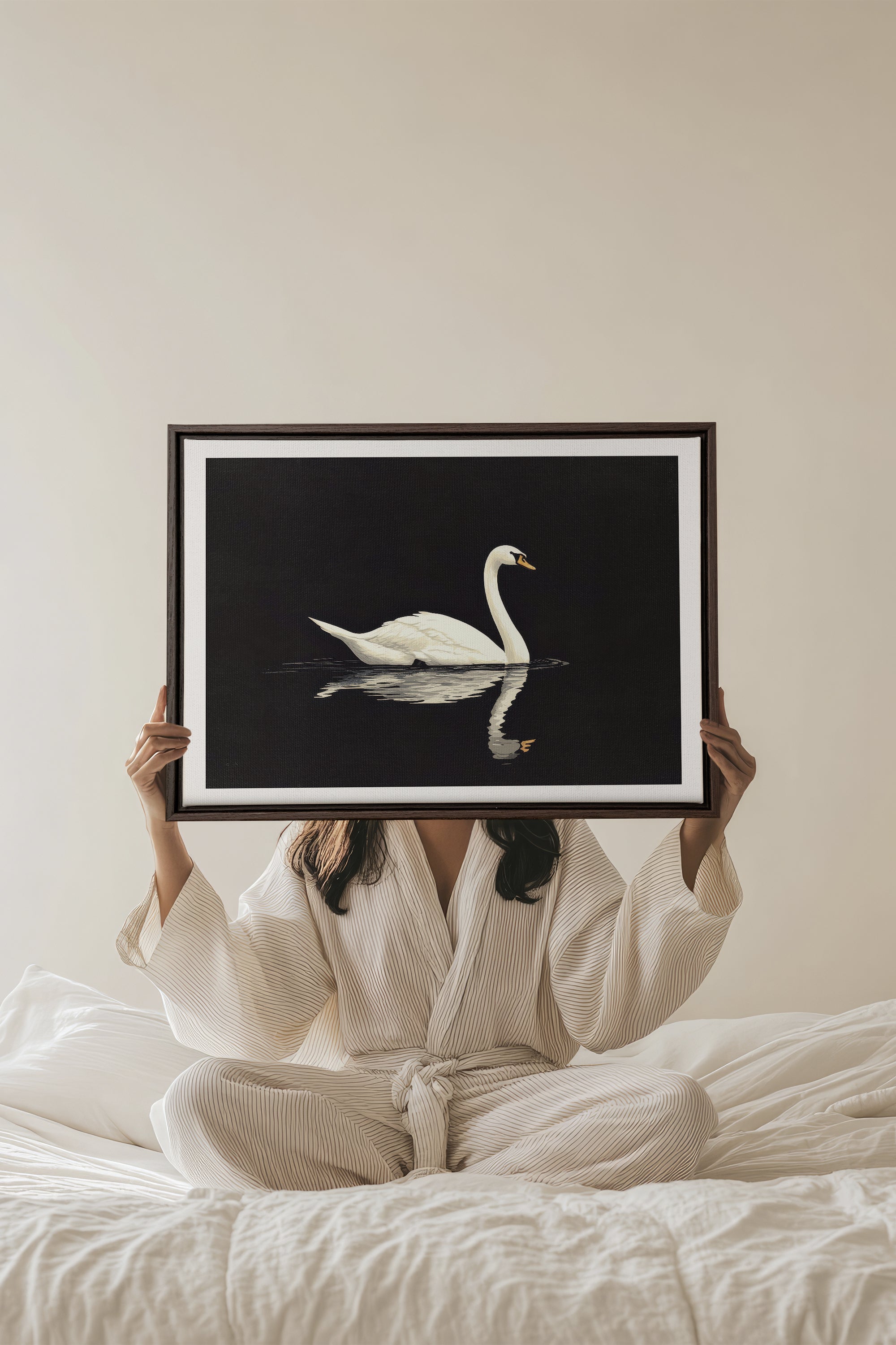 POÉSIE DU SILENCE, Oeuvre sur toile étirée