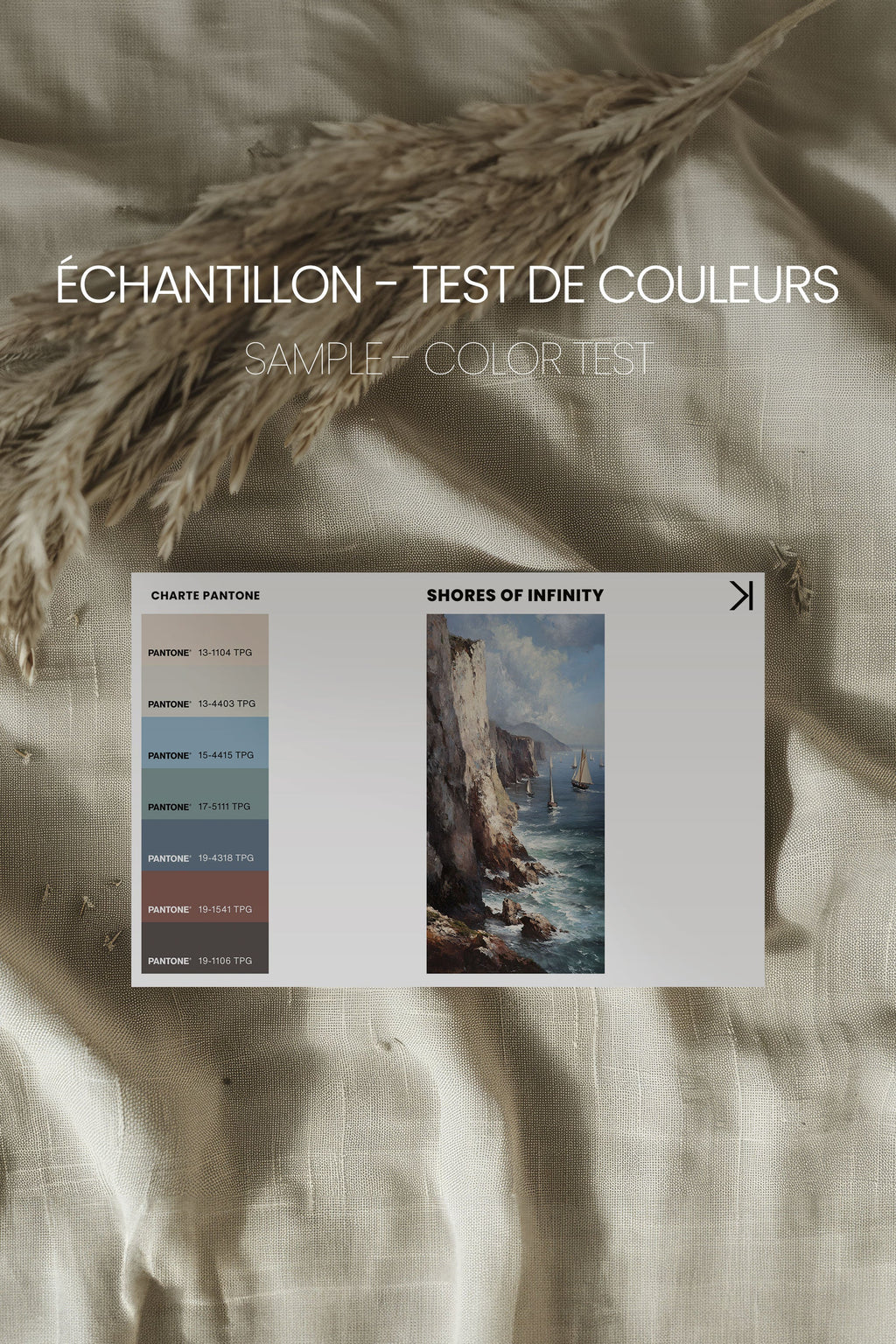 SHORES OF INFINITY, Oeuvre sur toile étirée