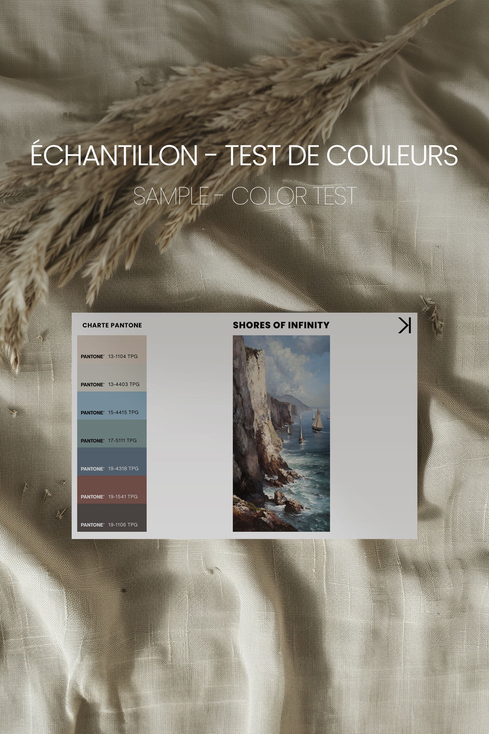 SHORES OF INFINITY, Oeuvre sur toile étirée