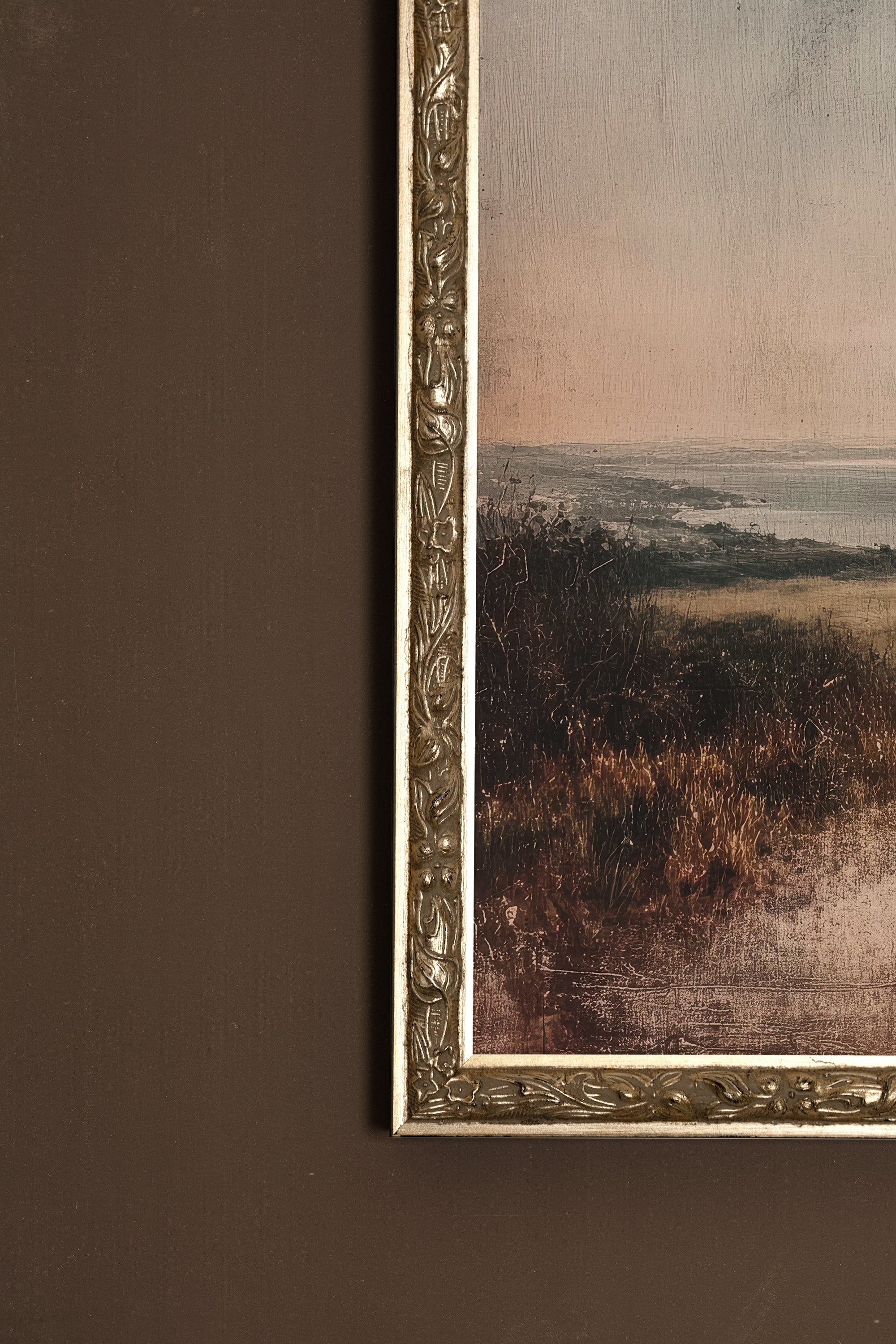 SABLE ET BRUME, CADRE VINTAGE ARGENT