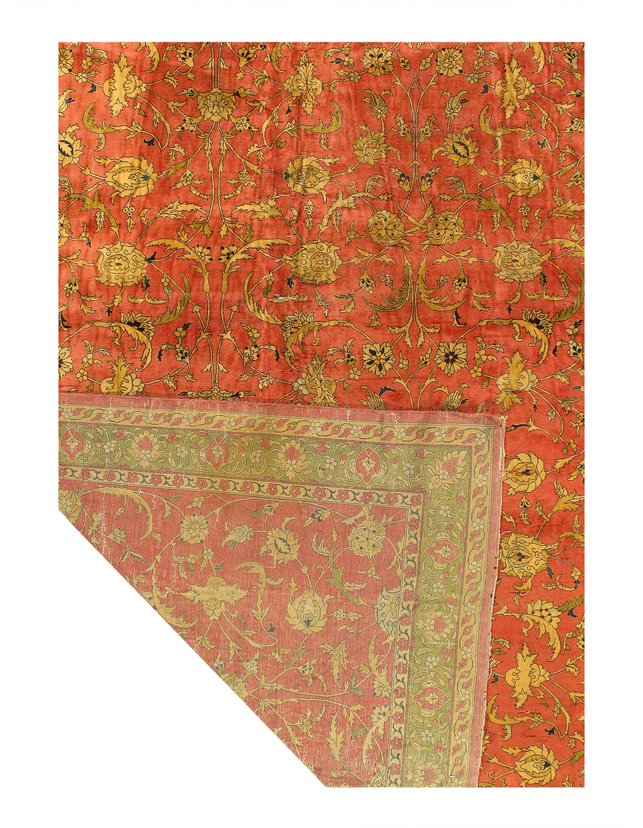 Fine Hand knotted Antique Agra rug 14'9"x25'7"