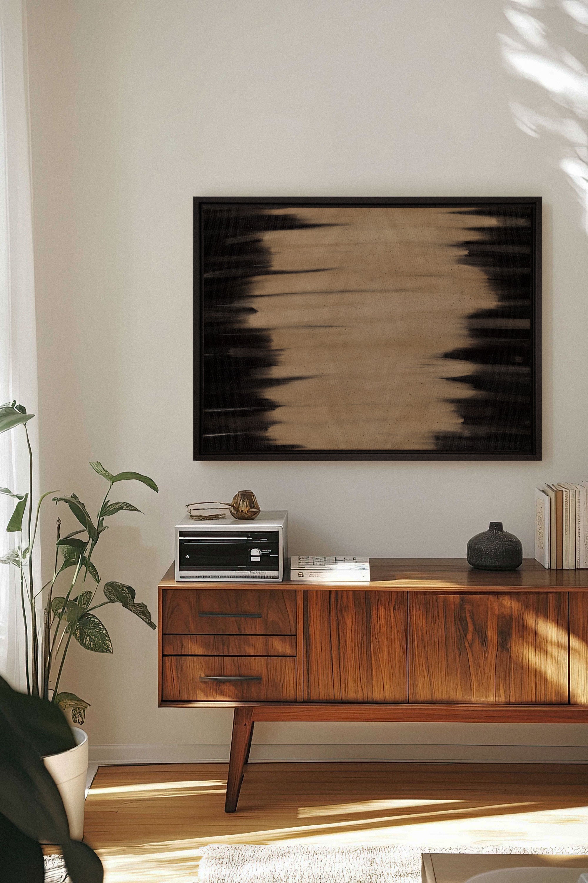 POUSSIÈRE D'OMBRES, Oeuvre sur toile étirée