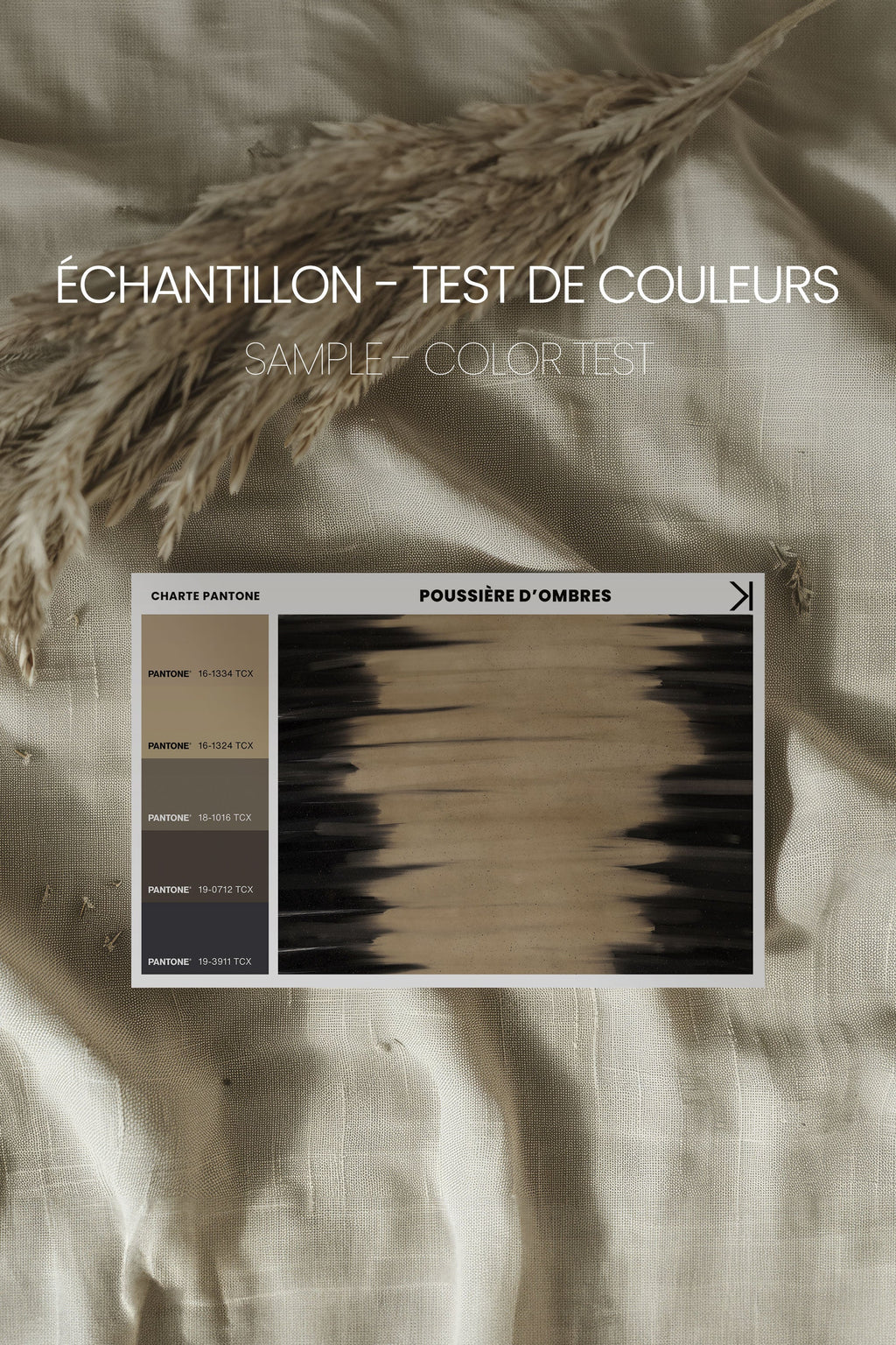 POUSSIÈRE D'OMBRES, Oeuvre sur toile étirée