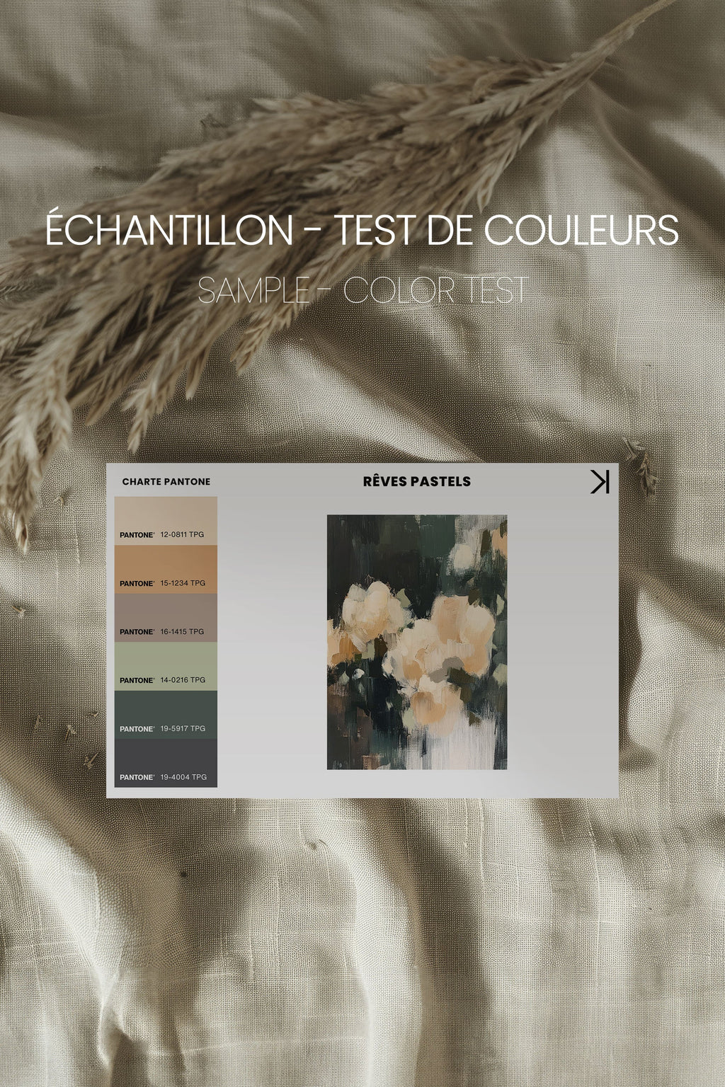 RÊVES PASTELS, Oeuvre sur toile étirée