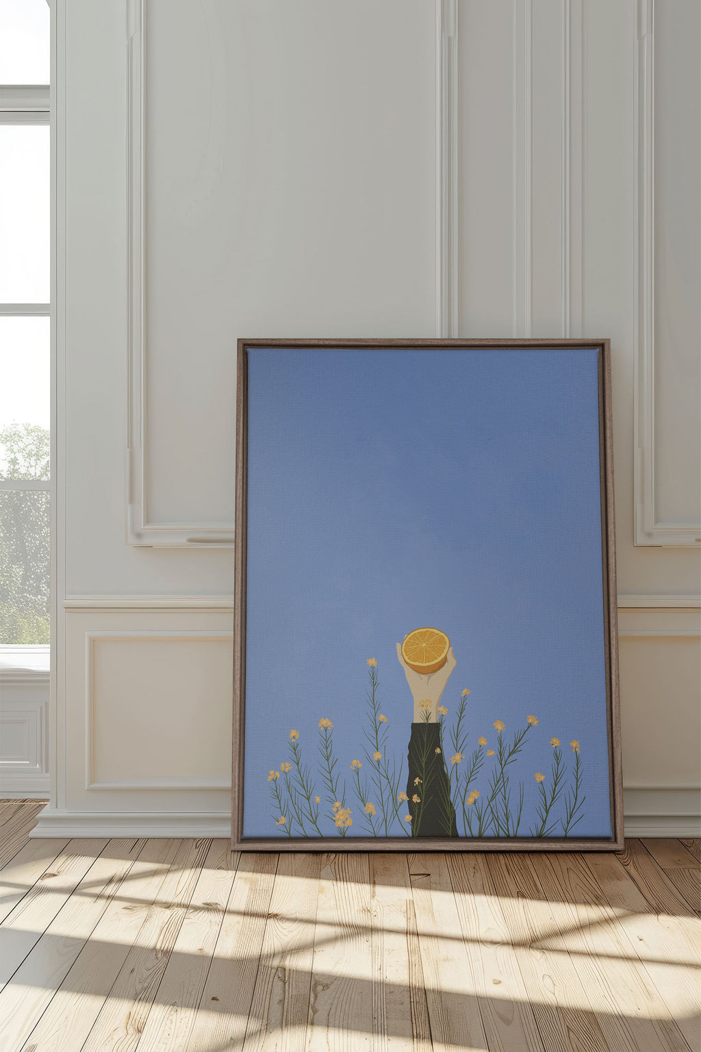 FLORAISON D'AGRUMES, Oeuvre sur toile étirée