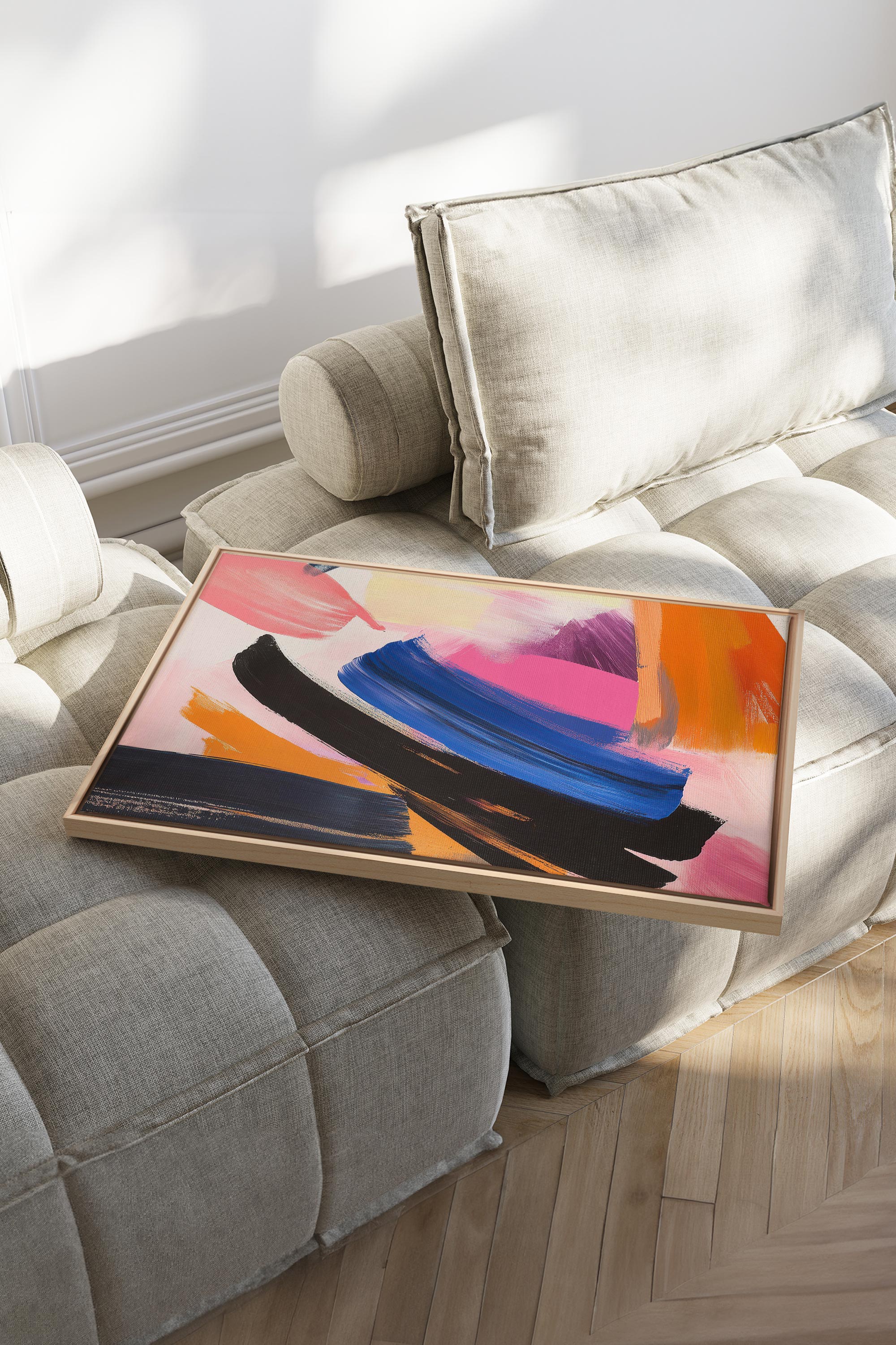 CREATIVE PULSE, Oeuvre sur toile étirée