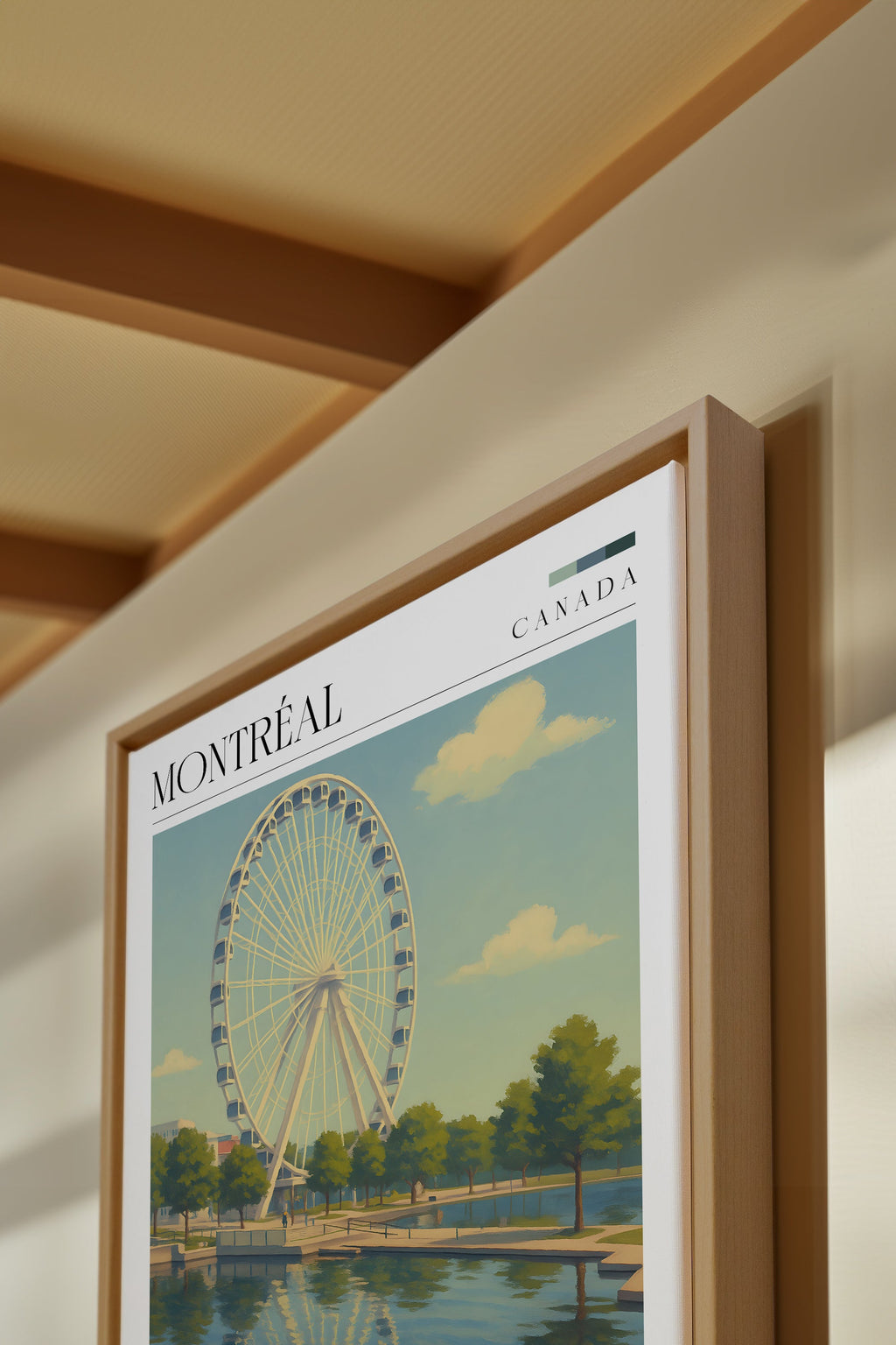 MONTRÉAL, Oeuvre sur toile étirée
