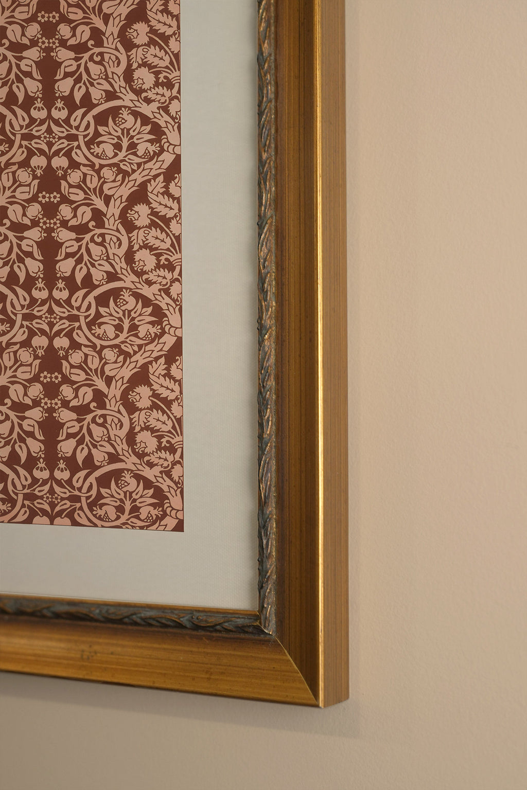 MOTIF ANCIEN, CADRE VINTAGE OR