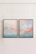 MYSTIC SUNSET DUO (2 Oeuvres sur toile étirée)