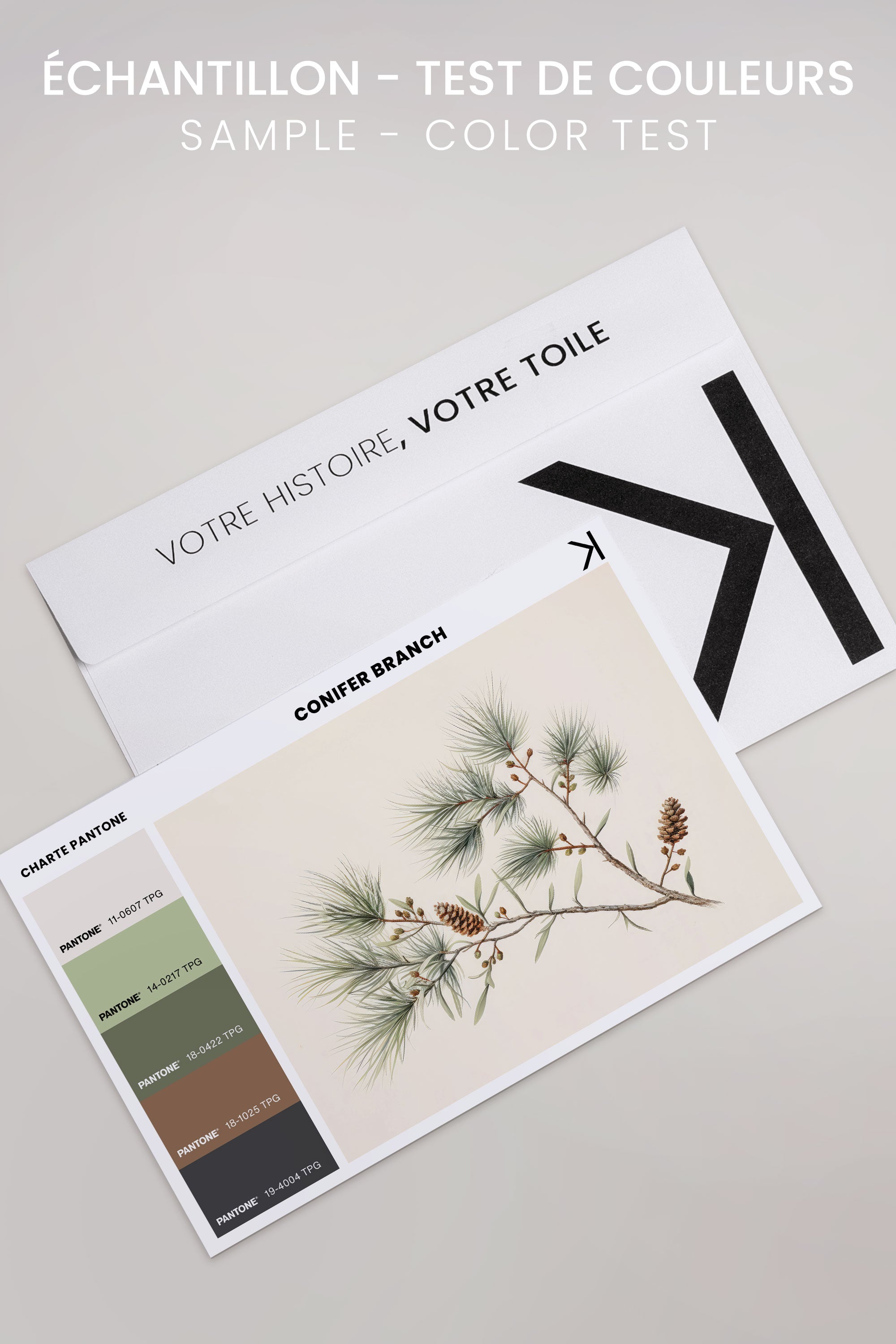 Conifer Branch, Oeuvre sur toile étirée