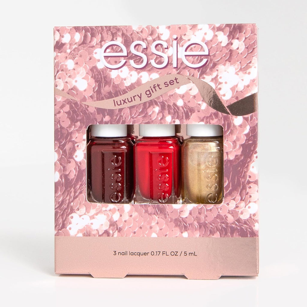 Essie Nail Polish, 8-Free Vegan, 3 Piece Holiday Nail Polish Set, 1 Kit