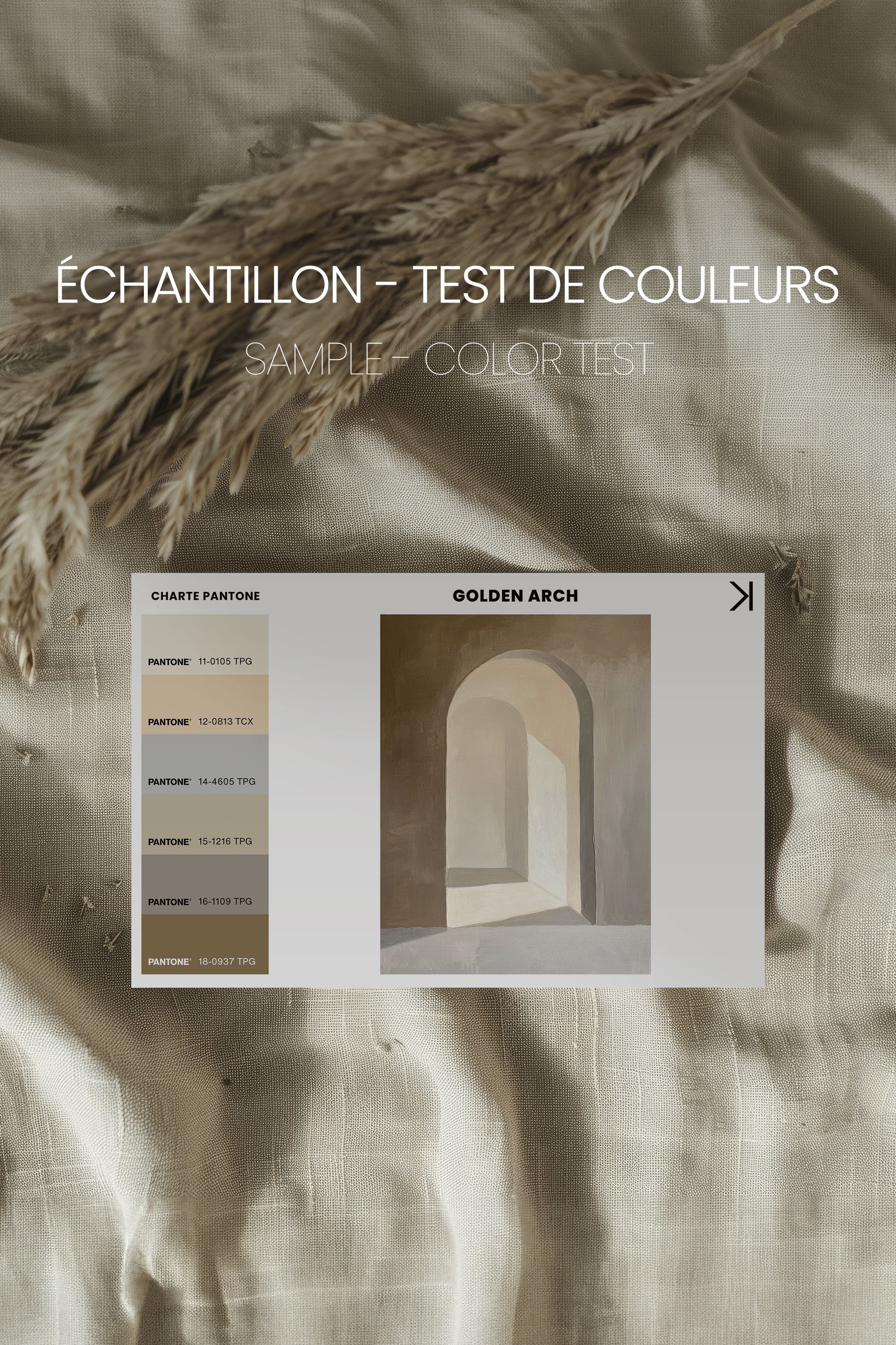 GOLDEN ARCH, Oeuvre sur toile étirée
