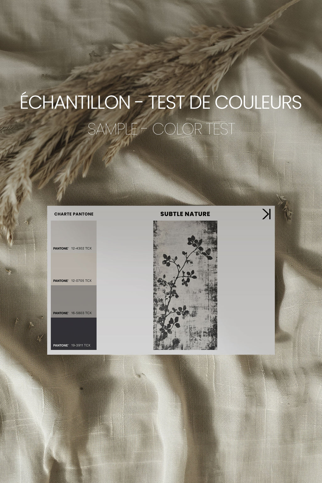 SUBTLE NATURE, Oeuvre sur toile étirée