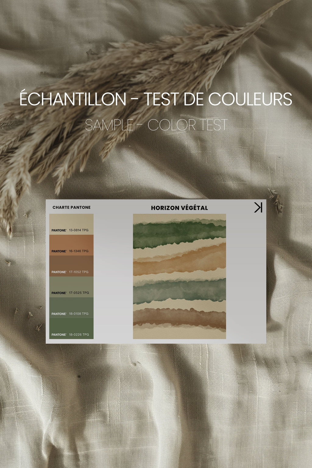 HORIZON VÉGÉTAL, Oeuvre sur toile étirée