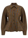 Ganni Crinckled Taffetà Blouse