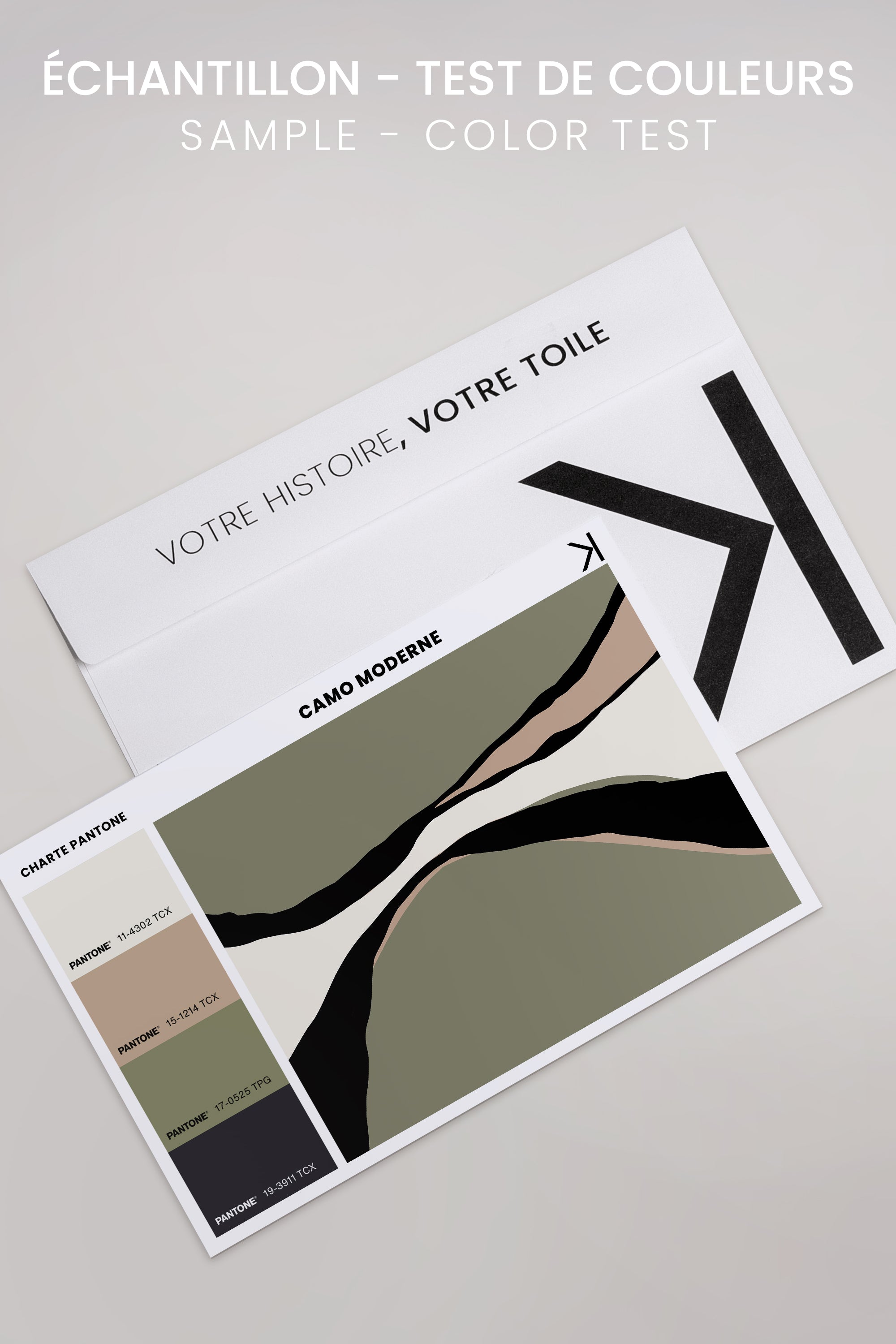 CAMO MODERNE, Oeuvre sur toile étirée
