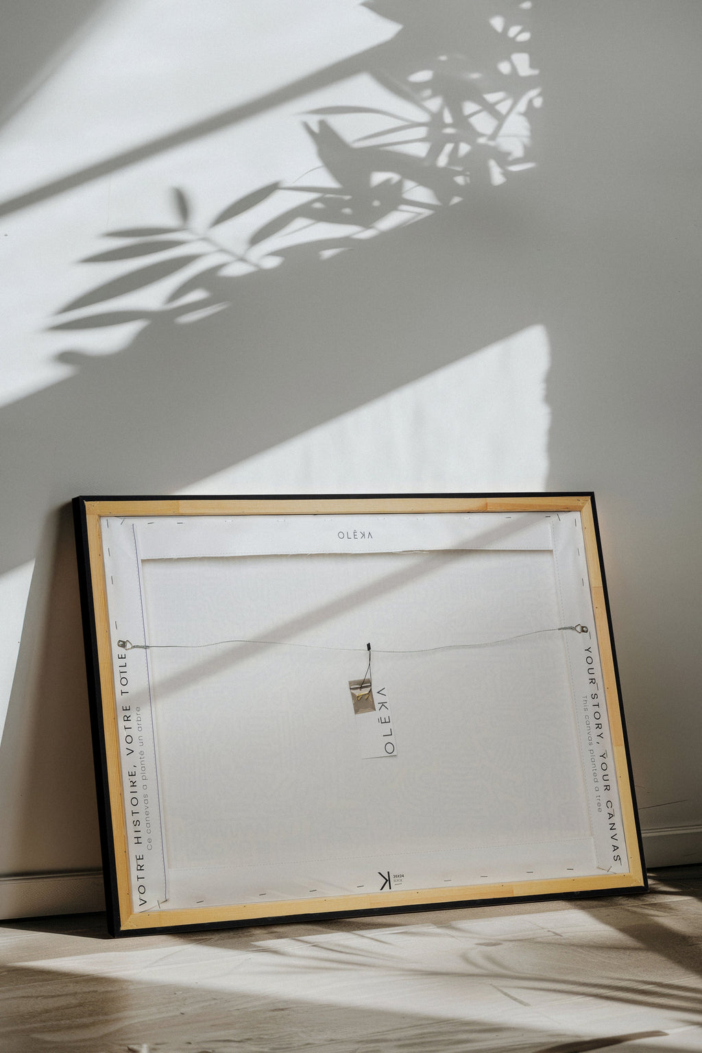 POUSSIÈRE D'OMBRES, Oeuvre sur toile étirée