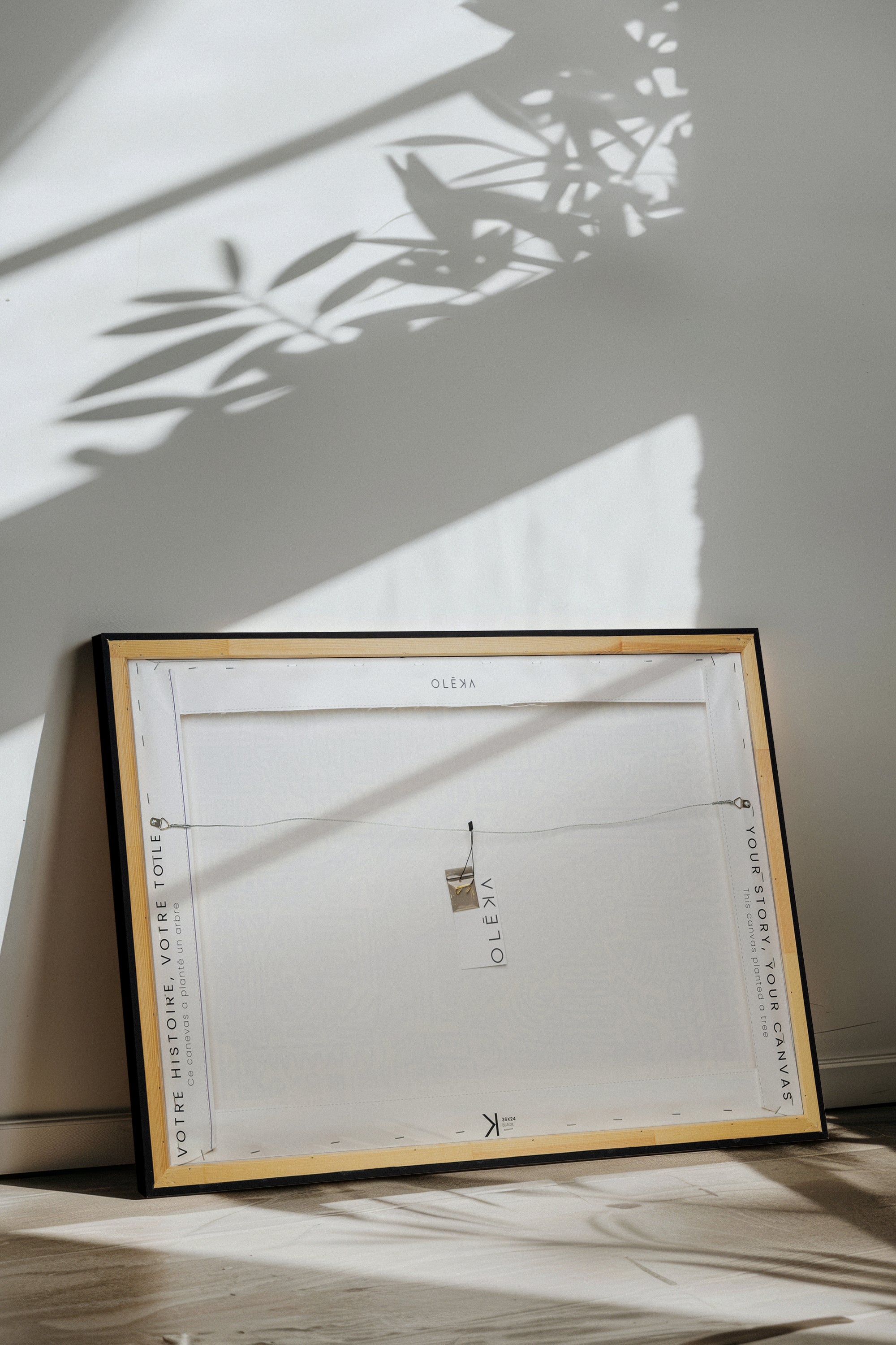 POUSSIÈRE D'OMBRES, Oeuvre sur toile étirée