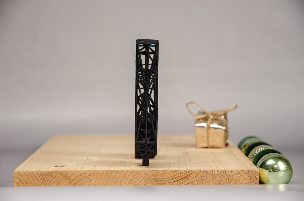 Eighth Note Tabletop Decor – Unique Grid Musical Note Sculpture - Modern and Bohemian Home Decor