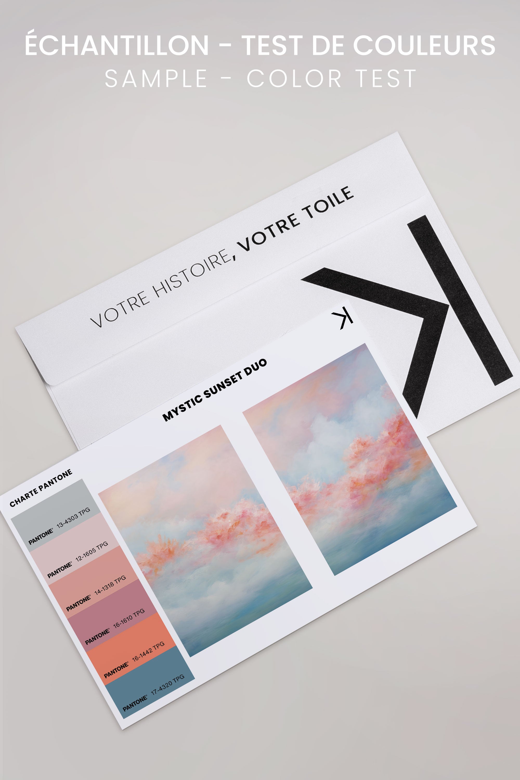 MYSTIC SUNSET DUO (2 Oeuvres sur toile étirée)