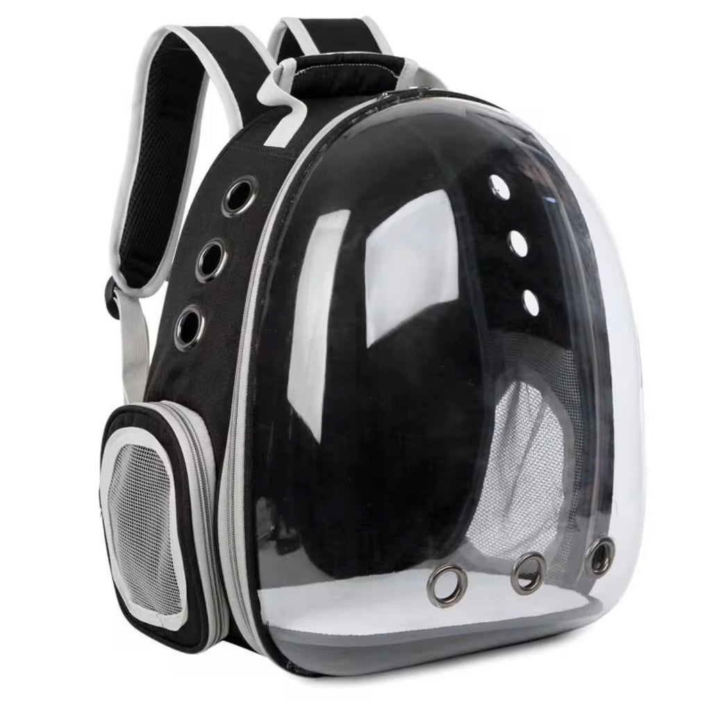 VELORA Transparent Panoramic Pet Backpack — Space Capsule