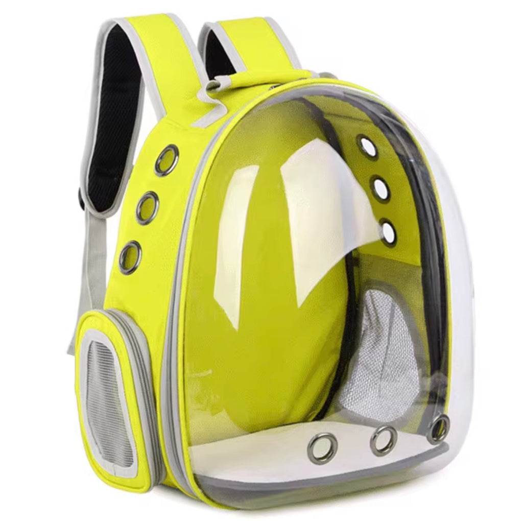 VELORA Transparent Panoramic Pet Backpack — Space Capsule