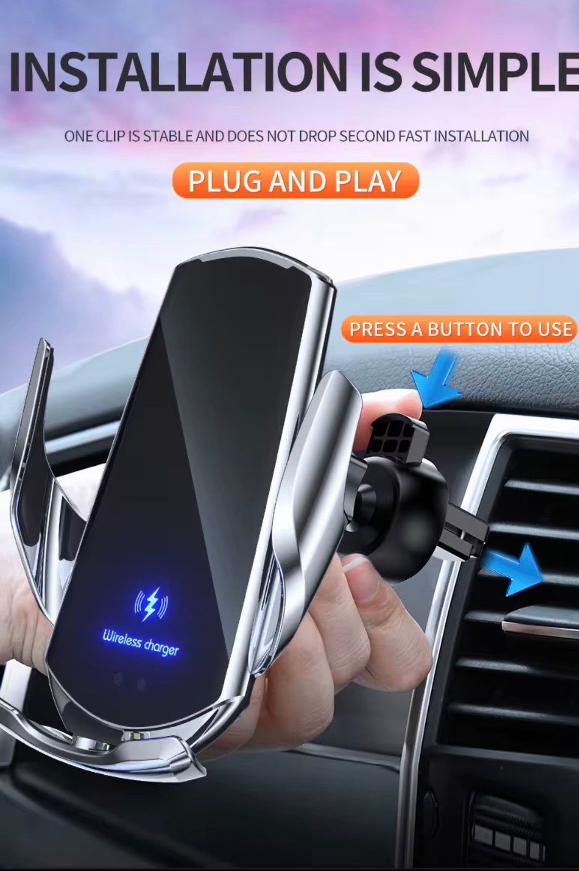 Scosche MagSafe Car Mount with Wireless Charger — Drive Smart, Stay Charged