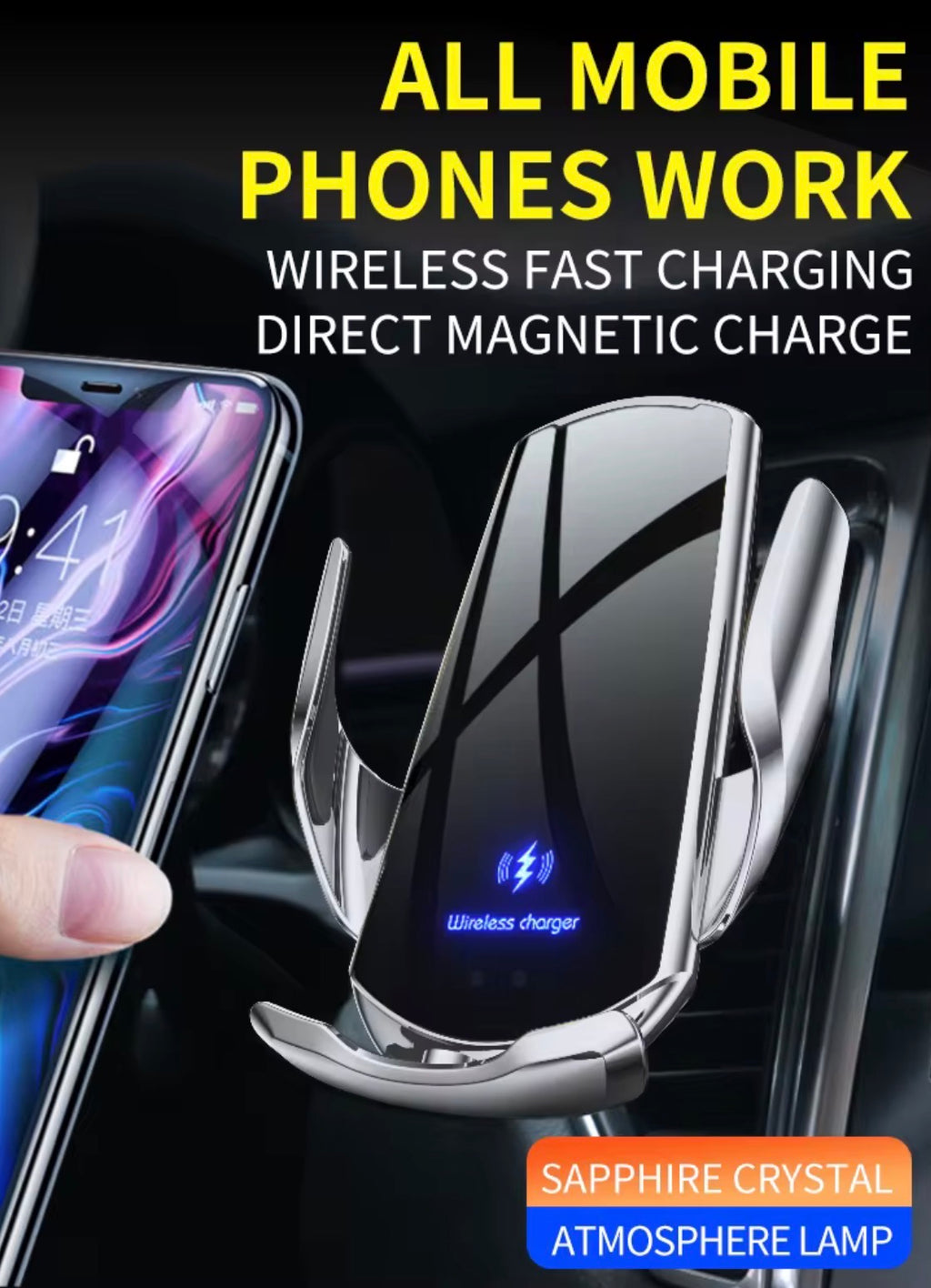 Scosche MagSafe Car Mount with Wireless Charger — Drive Smart, Stay Charged
