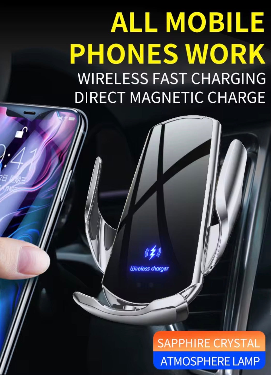 Scosche MagSafe Car Mount with Wireless Charger — Drive Smart, Stay Charged