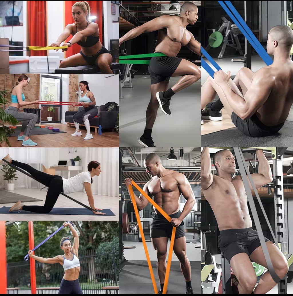Resistance Band Kit — 8 Levels, Full Body Workout, Handles & Carry Bag