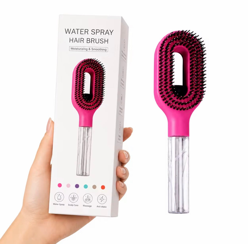 VELORA Professional 3-in-1 Hair Brush with Water Spray