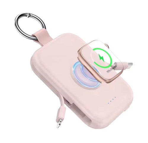 VELORA 5000mAh Multi-Device Power Bank — Wireless Charger for iPhone, Samsung, Watch & Headphones