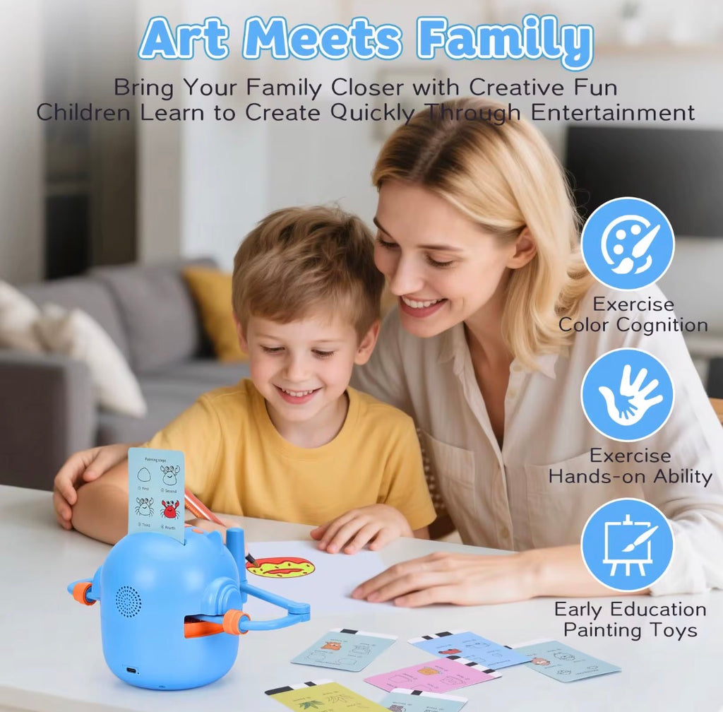 VELORA Smart AI Drawing Robot for Kids — Educational Painting & Learning Toy