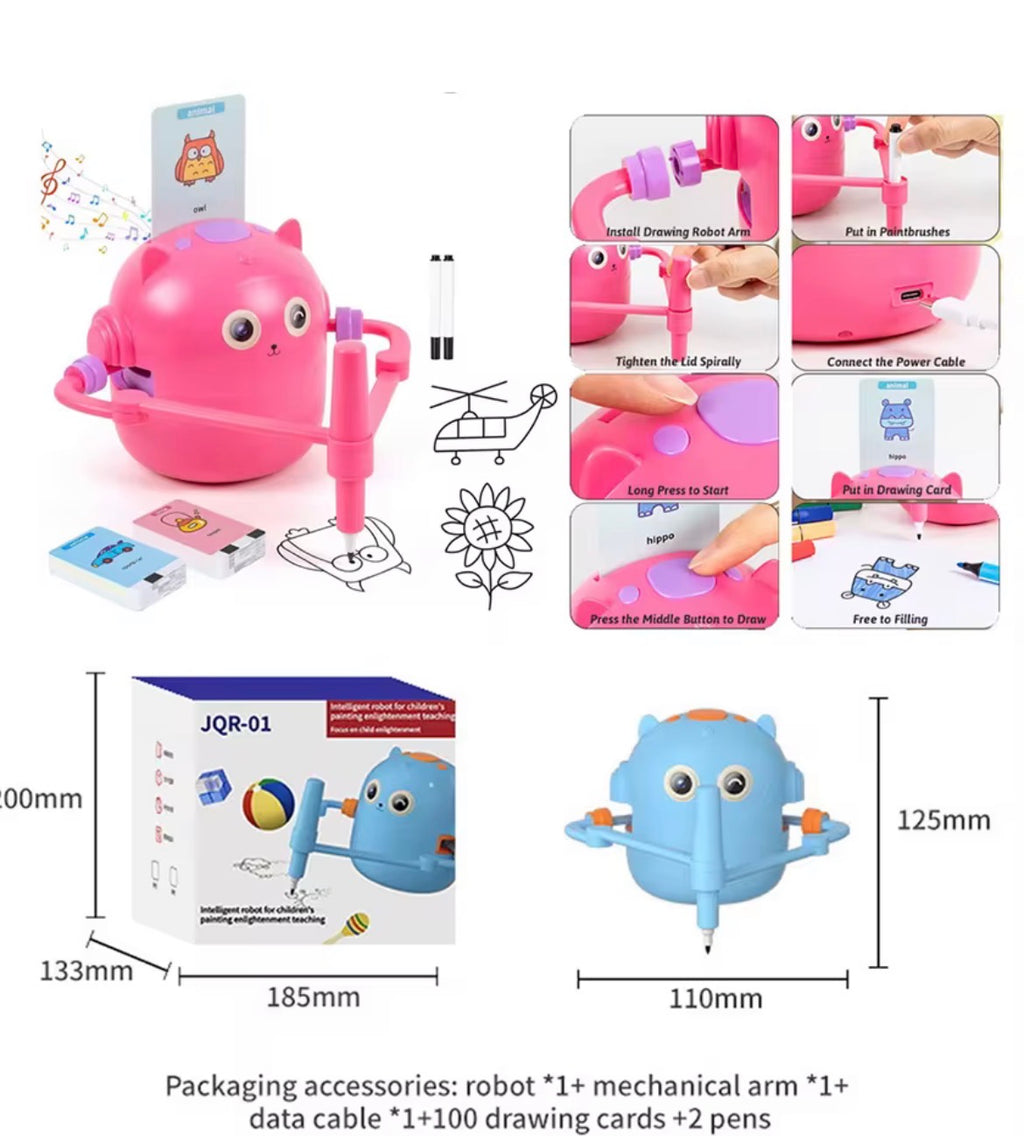 VELORA Smart AI Drawing Robot for Kids — Educational Painting & Learning Toy
