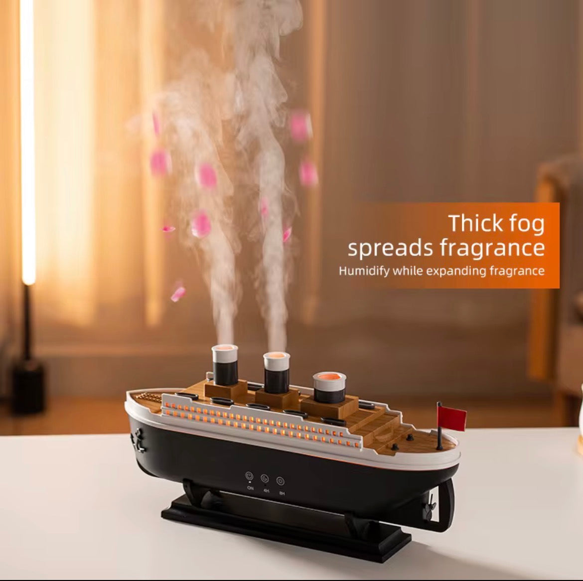 VELORA Jellyfish-Shaped Smoke Ring Aromatherapy Diffuser — Desktop Silent Ultrasonic High-Mist Humidifier