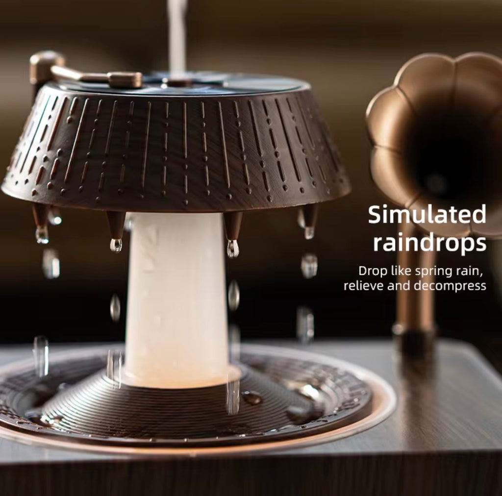 VELORA Rotating Water Drop Aromatherapy Diffuser — Desktop Remote Control Ultrasonic Humidifier