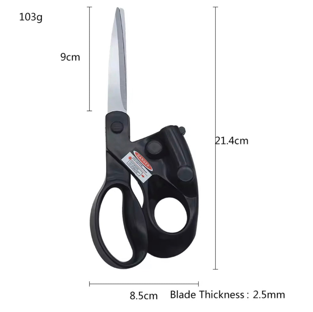 VELORA Laser Guided Sewing Scissors — Infrared Positioning Stainless Steel Needlework Shears
