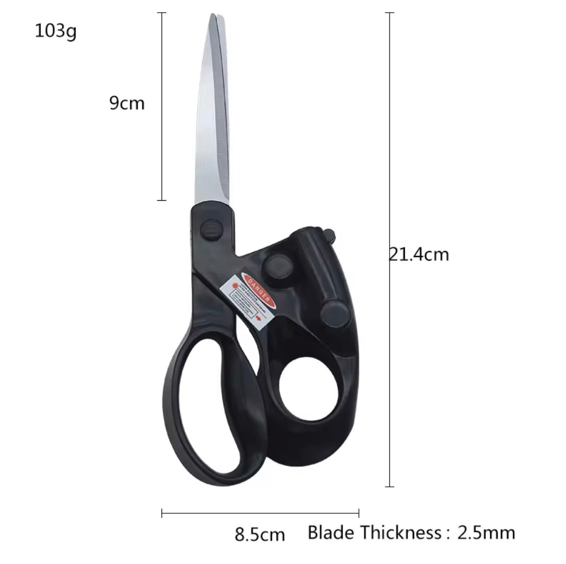 VELORA Laser Guided Sewing Scissors — Infrared Positioning Stainless Steel Needlework Shears