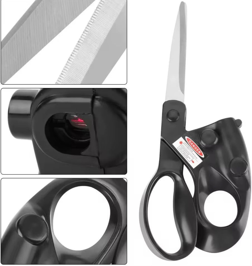 VELORA Laser Guided Sewing Scissors — Infrared Positioning Stainless Steel Needlework Shears