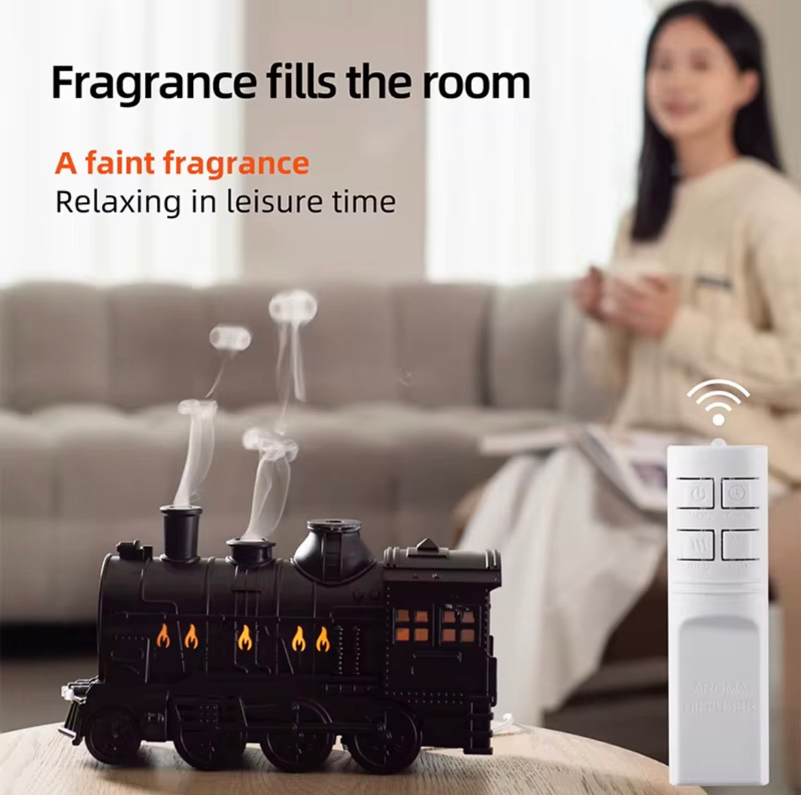 VELORA 300ml Ultrasonic Oil Diffuser with LED Light & Remote Control