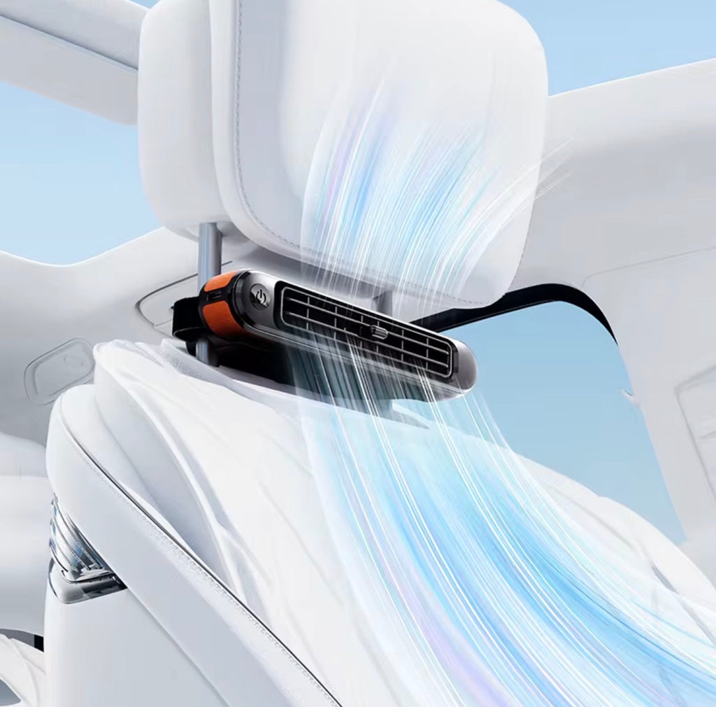 VELORA Dual Turbo Car Seat Back Fan