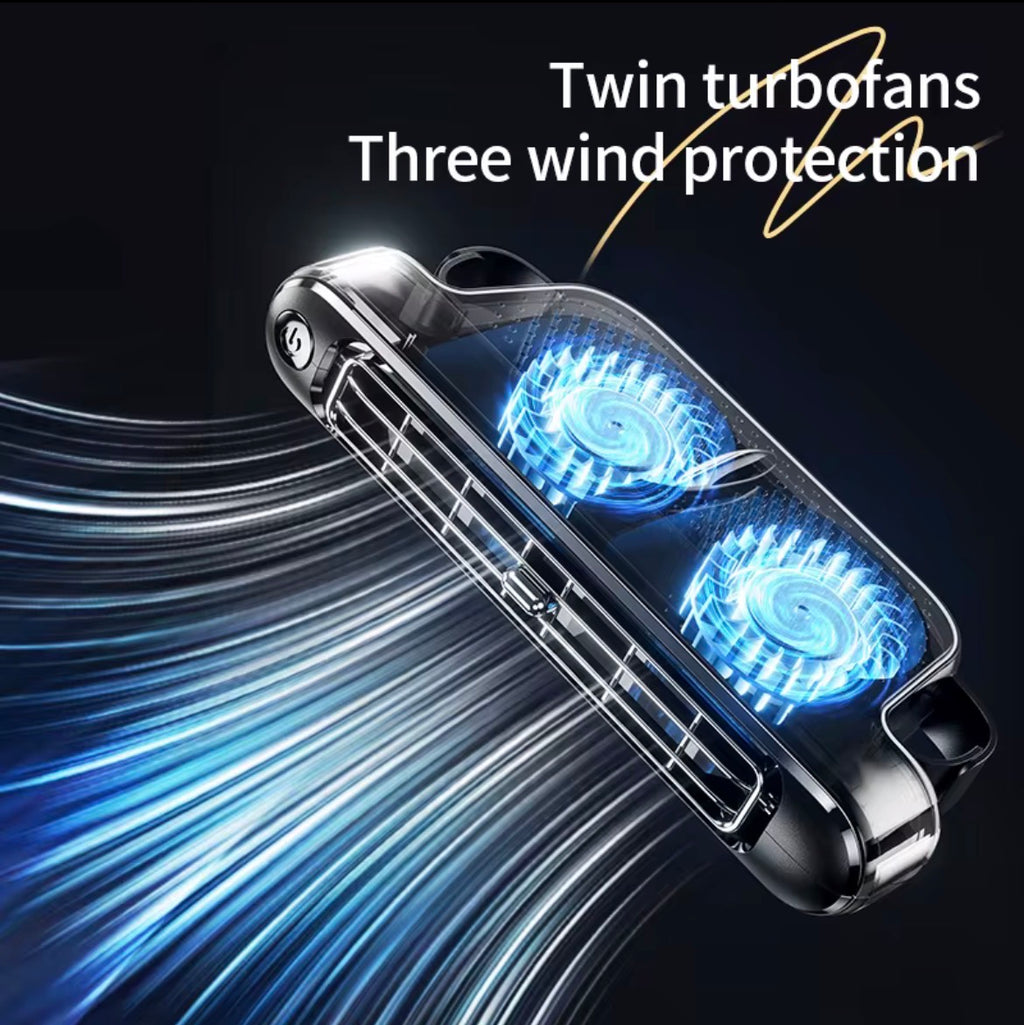 VELORA Dual Turbo Car Seat Back Fan