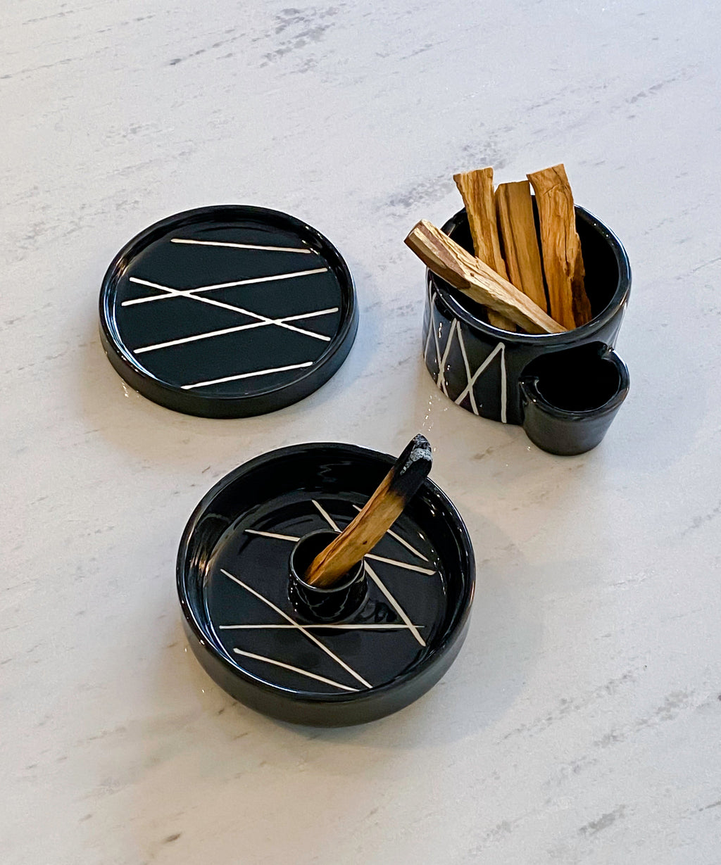 Palo Santo Holder - Onyx