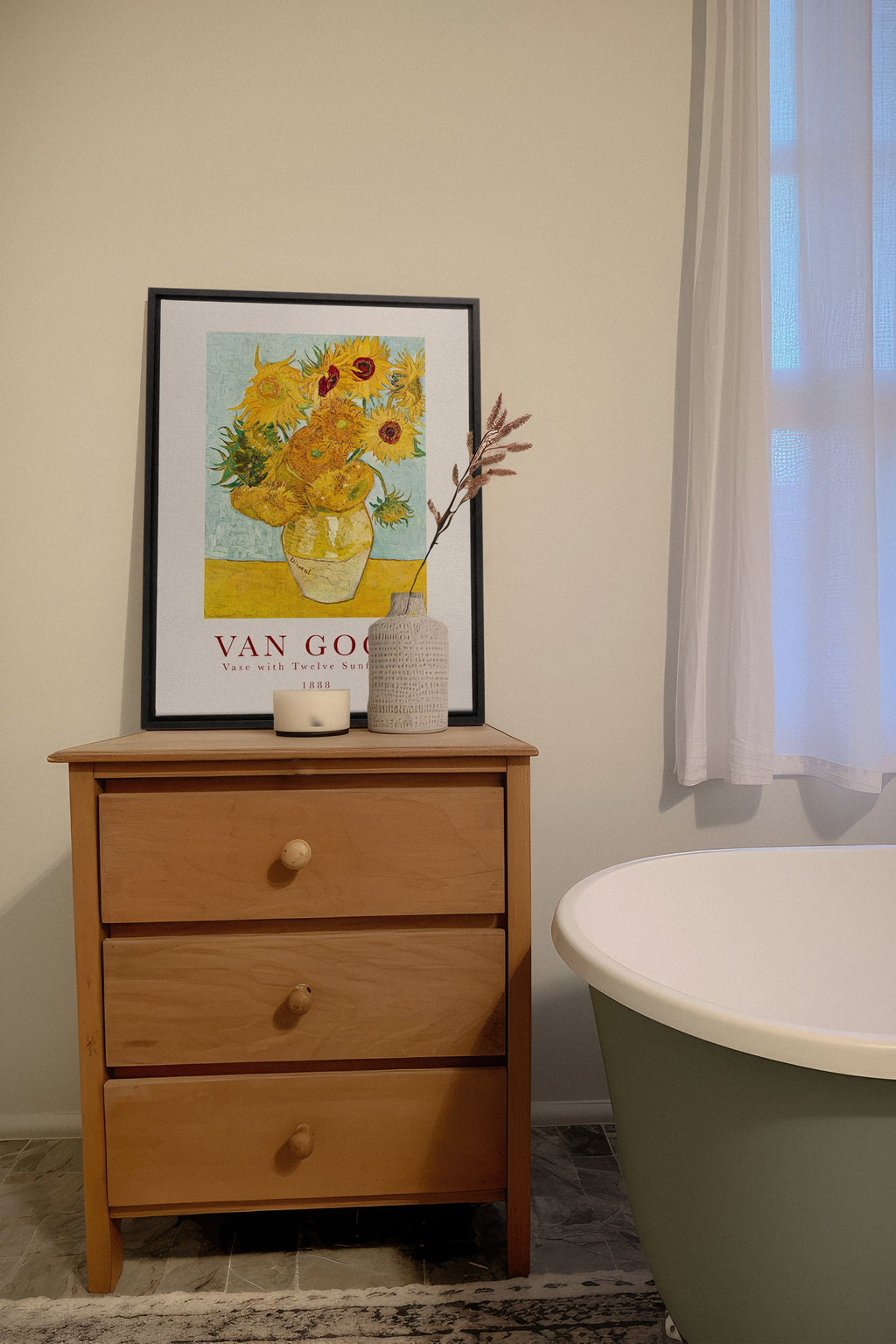 TWELVES SUNFLOWERS, Oeuvre sur toile étirée