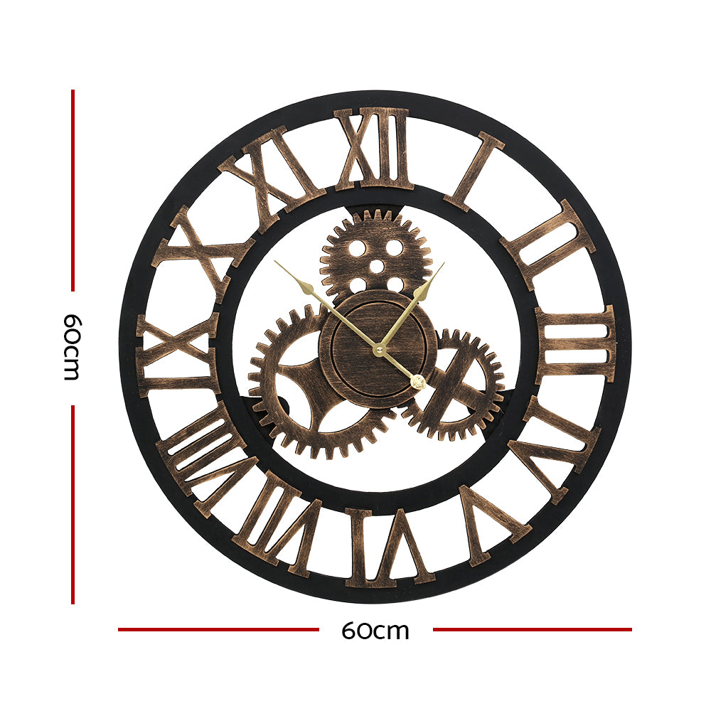 NNEDSZ Wall Clock Modern Large 3D Vintage Luxury Clock Enduring Home Office Decor