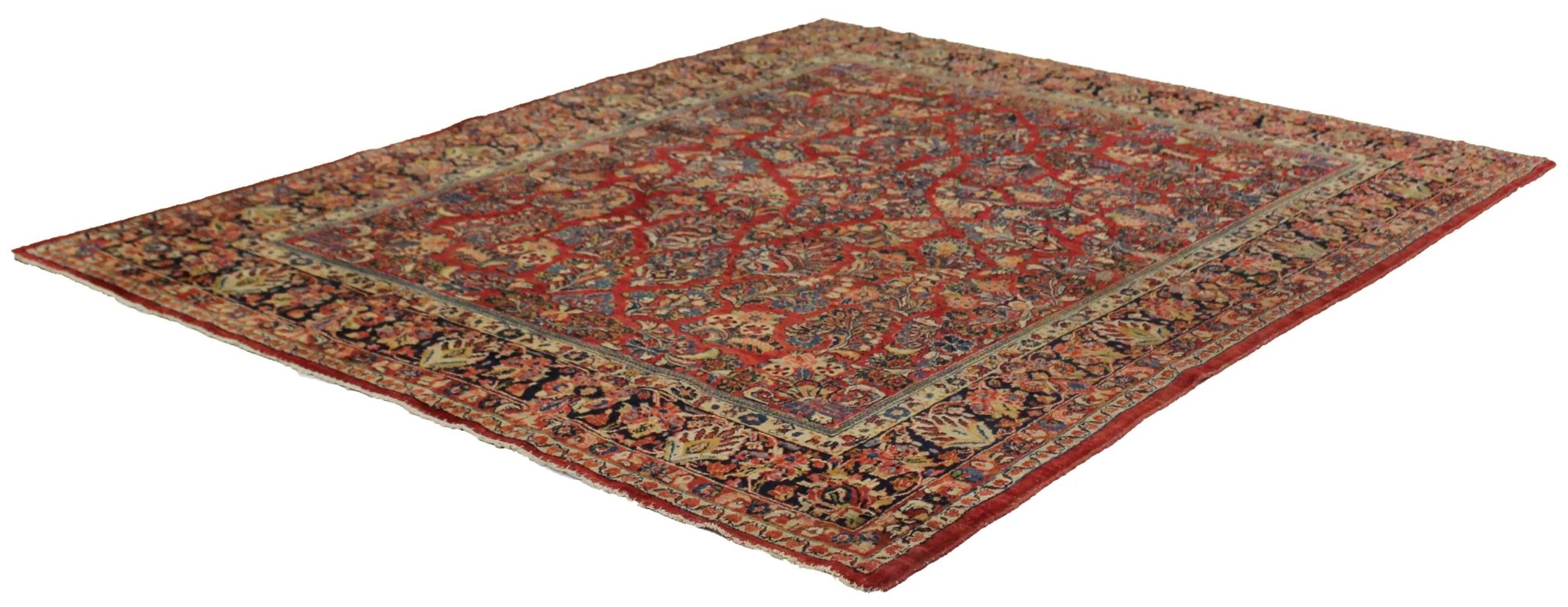 Canvello Hand Made Transitional All Over Silkroad Bakhtiary Rug - 7'8'' X 9'10''